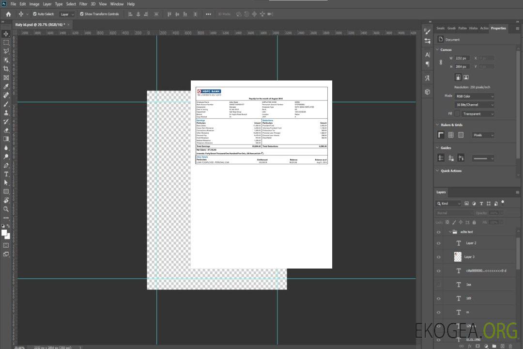 Modèle de fiche de paie bancaire INDE HDFC aux formats Word et PDF template Modèle de fiche de paie bancaire INDE HDFC aux formats Word et PDF template